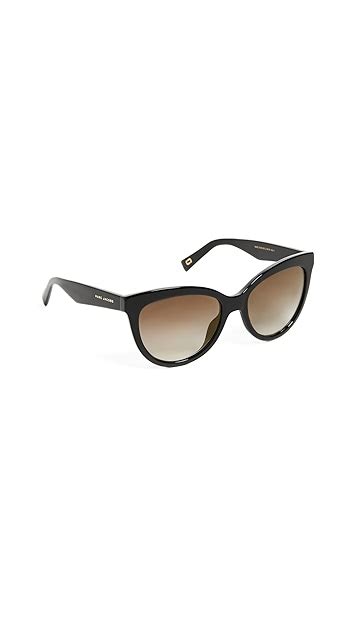 marc jacobs round slight cat eye sunglasses